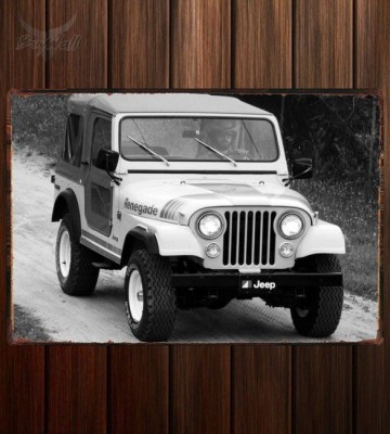 Металлическая табличка Jeep CJ-7 Renegade